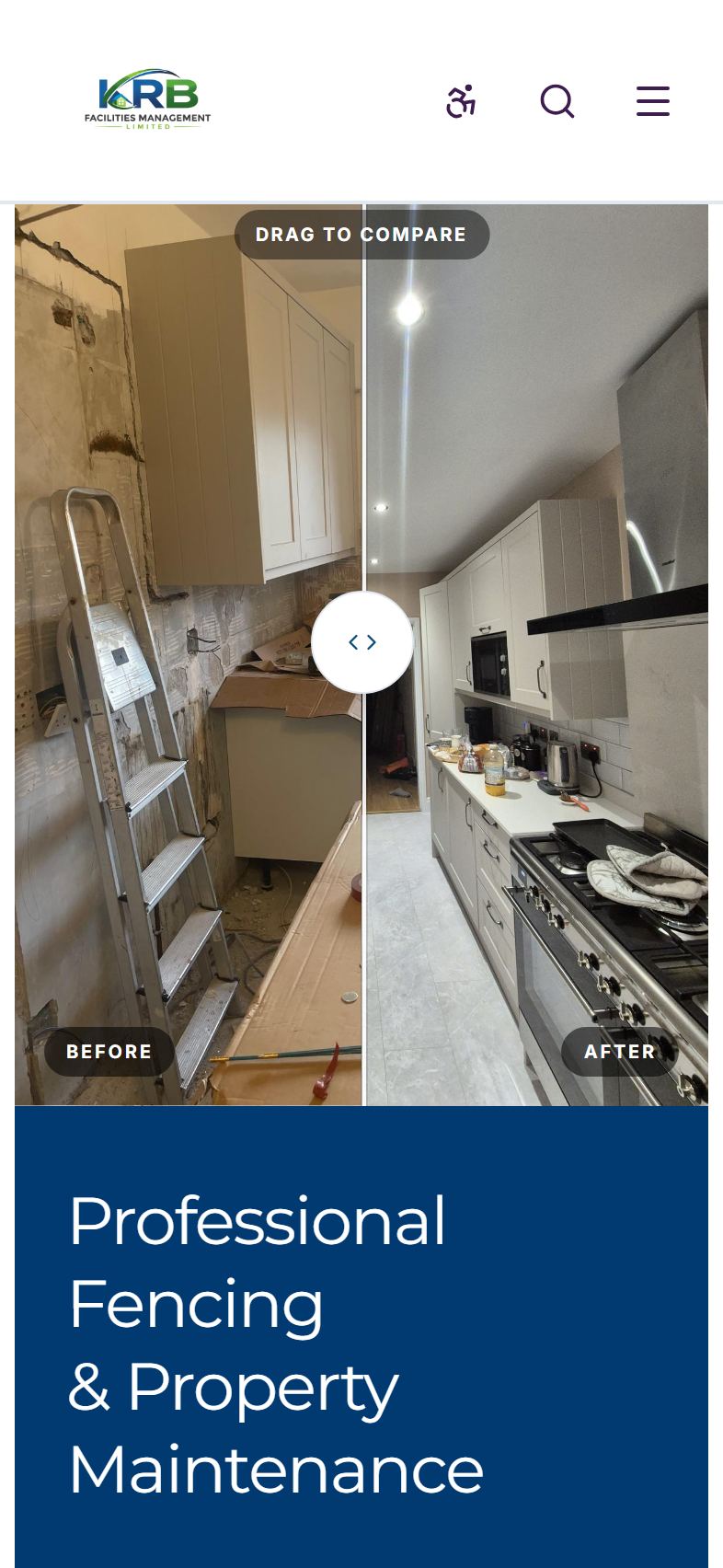 KRB Facilities Management on iPhone