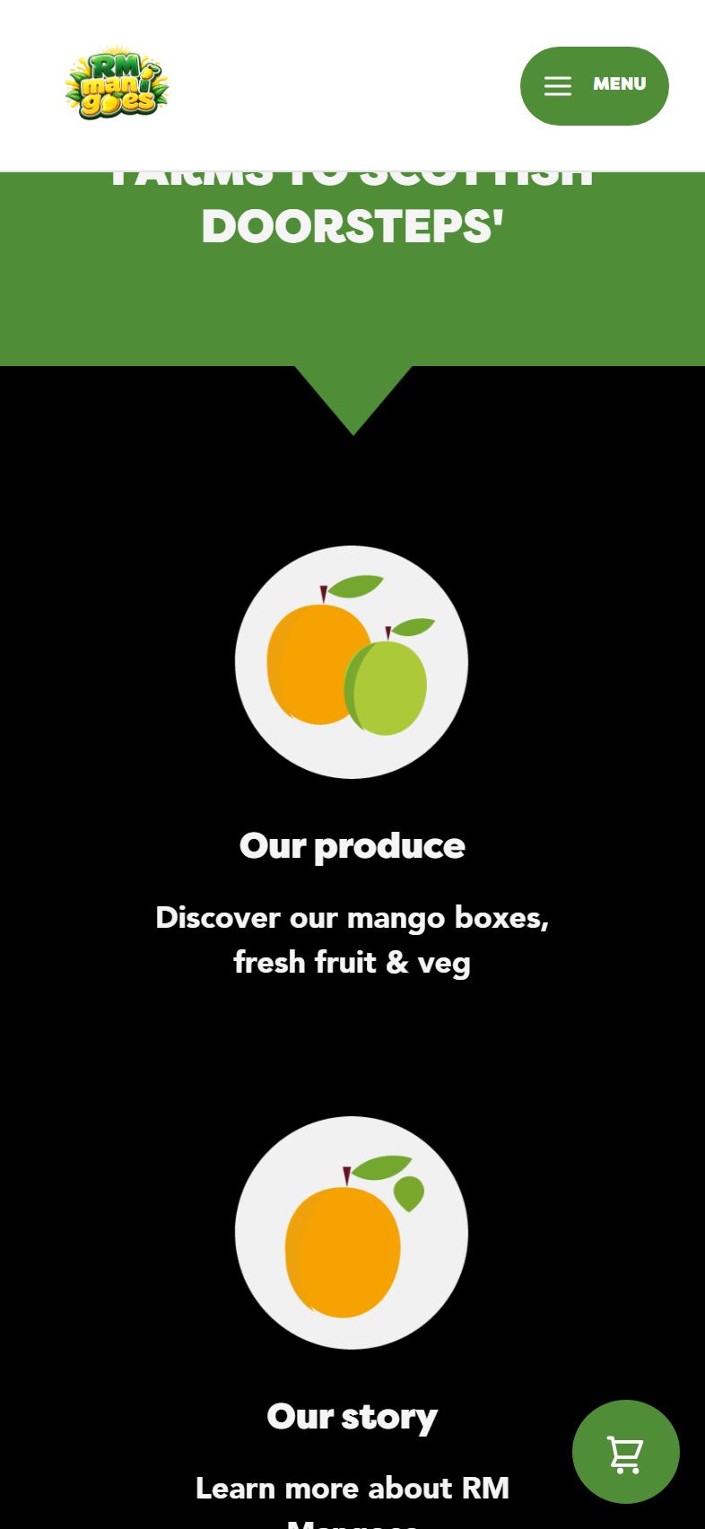 RM Mangoes mobile screen 2